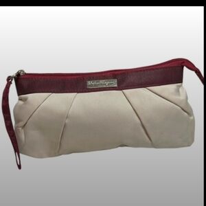 Salvatore Ferragamo Perfume Make Up Bag Clutch Alitalia Airlines Magnifi…